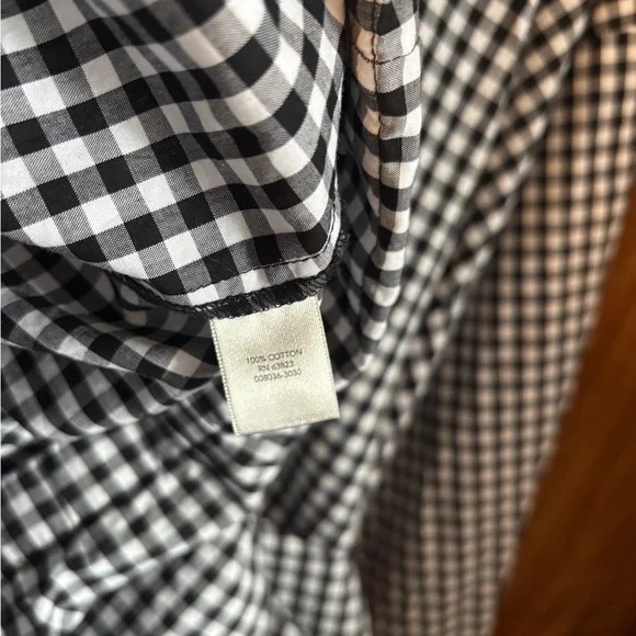 EUC Vintage CJ Banks Black & White Gingham Check Cotton Jacket | Women’s Plus 2X - Picture 6 of 16